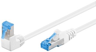 Kabel LAN Patchcord CAT 6A S/FTP 1x90 biały 0.25m Goobay