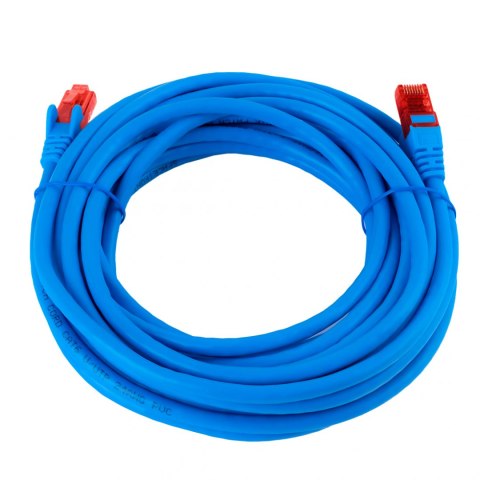 Kabel RJ45 CAT 6 U/UTP AWG24 niebieski 7.5m SPACETRONIK