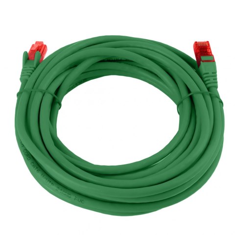 Kabel RJ45 CAT 6 U/UTP AWG24 zielony 7.5m