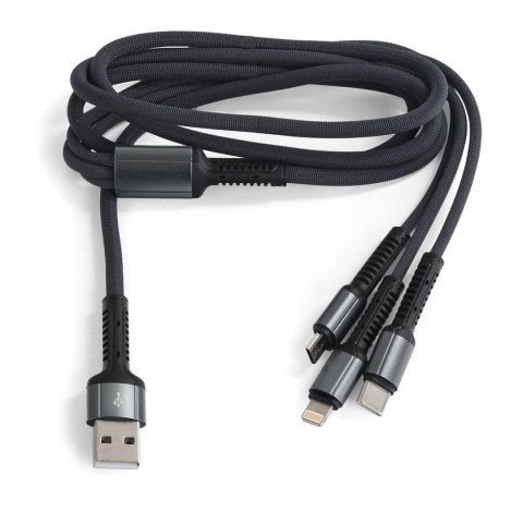 Kabel 3w1 USB-A - USB-C + micro + Lightning LDNIO LDNIO