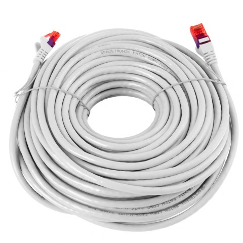 Kabel RJ45 CAT 6 U/UTP AWG24 biały 30m