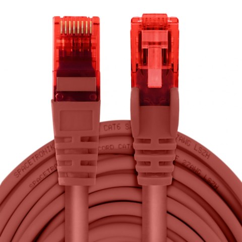 Kabel RJ45 CAT 6 U/UTP AWG24 czerwony 20m