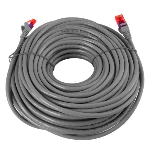 Kabel RJ45 CAT 6 U/UTP AWG24 szary 15m