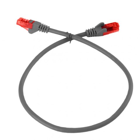 Kabel RJ45 CAT 6 U/UTP AWG24 szary 5m