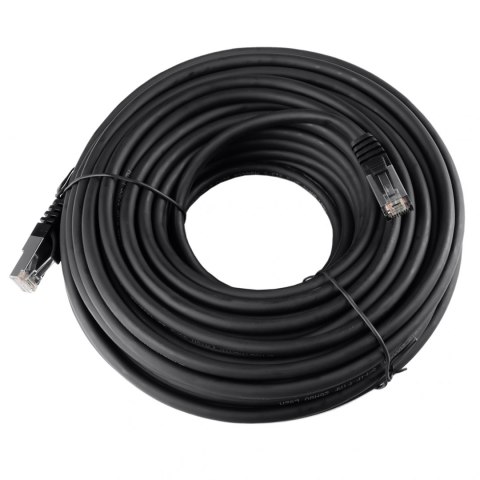 Kabel RJ45 CAT8 S/FTP AWG26 CU LSZH czarny 1.5m