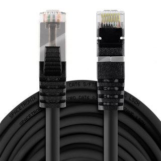 Kabel RJ45 CAT8 S/FTP AWG26 CU LSZH czarny 3m