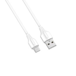 Kabel USB-A - USB-C LDNIO 1m 2,1A biały LS541C