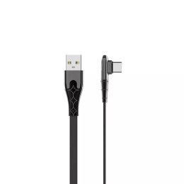 Kabel USB-A - microUSB LDNIO kątowy 90st 1m LS581M