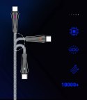 Kabel USB-A/Lightning LDNIO z LED 1m szary LS461L LDNIO