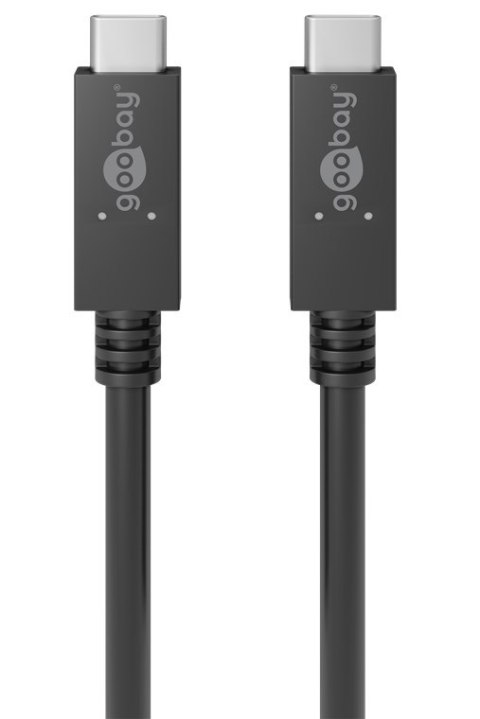 Kabel USB-C 3.2 Gen2x2 100W 20Gb/s PD Goobay 0,5m Goobay
