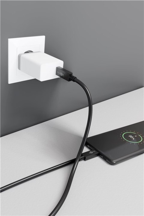 Kabel USB-C 3.2 Gen2x2 100W 20Gb/s PD Goobay 0.5m