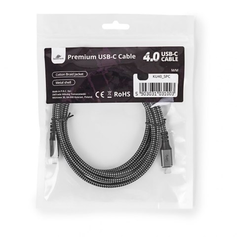 Kabel USB-C 4.0 20Gbit/s Spacetronik SPC020 2m SPACETRONIK