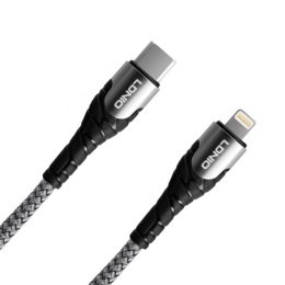 Kabel USB-C - Lightning LDNIO 1m szary 30W LC111 LDNIO