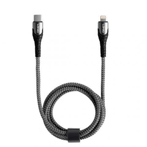 Kabel USB-C - Lightning LDNIO 2m szary 30W LC112 LDNIO