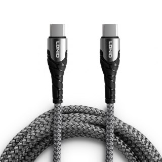 Kabel USB-C - USB-C LDNIO 65W 2m szary LC102 LDNIO