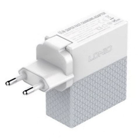 Ładowarka USB 65W PD QC3.0 2-portowa notebook LDNIO