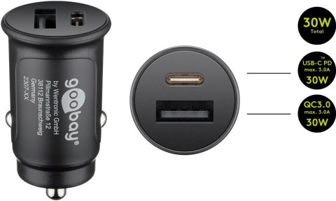 Ładowarka samochodowa USB 1A 5W 12/24V Goobay