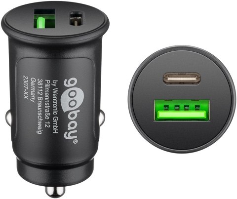 Ładowarka samochodowa USB USB-C PD 3A 27W Goobay
