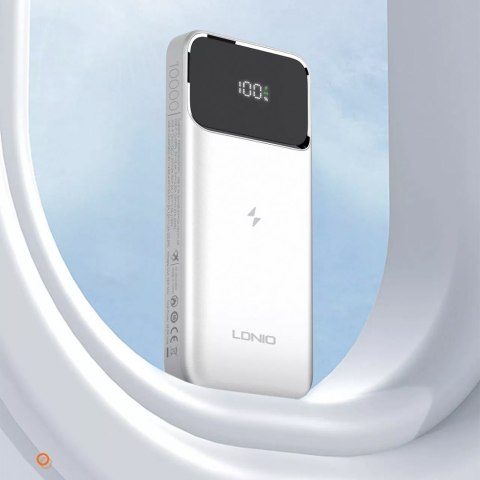 Powerbank LDNIO 10000 mAh indukcja Qi magnes USB-C LDNIO