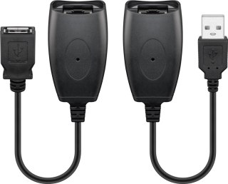 Przedłużacz USB na LAN CAT 5e/6/6A Goobay do 40m