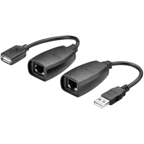 Przedłużacz USB na LAN CAT 5e/6/6A Goobay do 40m