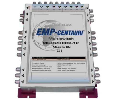 Multiswitch EMP-centauri MS 9/20 ECP + PA12 2A EMP-CENTAURI