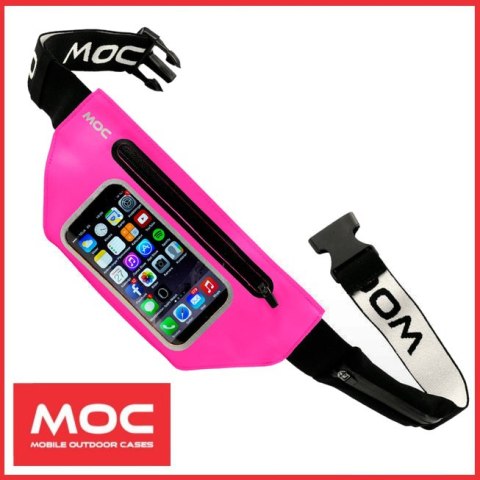 Waist Bag MOC pink Sportowa saszetka nerka Tel. Moc Sport AB