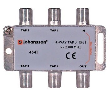 4 WAY TAP Odgałęźnik 4-krotny Johansson 15 dB 4541 Johansson