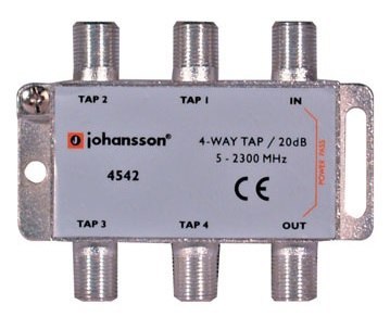 4 WAY TAP Odgałęźnik 4-krotny Johansson 20 dB 4542 Johansson
