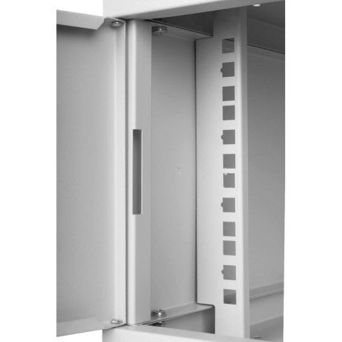 Szafa RACK 19'' 4U 600x350mm SZARA Szklane drzwi SPACETRONIK