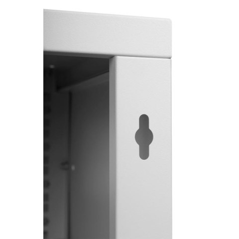 Szafa RACK 19'' 4U 600x450mm SZARA Drzwi stalowe