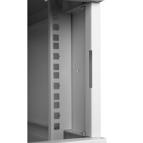 Szafa RACK 19'' 4U 600x450mm SZARA Szklane drzwi