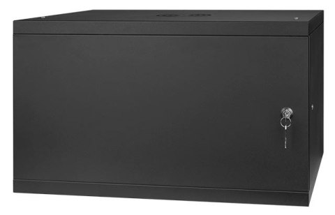 Szafa RACK 19'' 6U 600x450mm CZARNA Drzwi stalowe SPACETRONIK