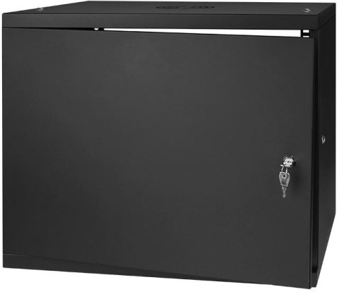 Szafa RACK 19'' 9U 600x450mm CZARNA Drzwi stalowe SPACETRONIK