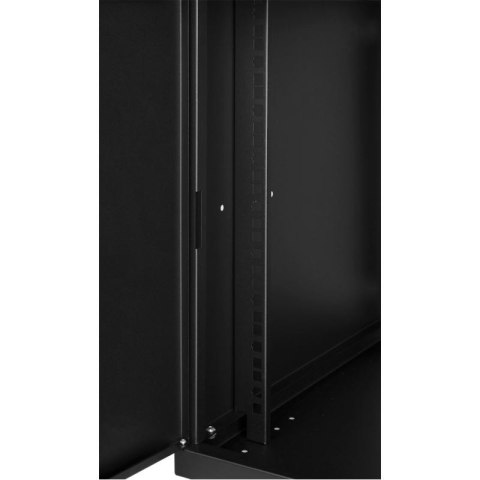 Szafa RACK 19'' 9U 600x450mm CZARNA Drzwi stalowe SPACETRONIK