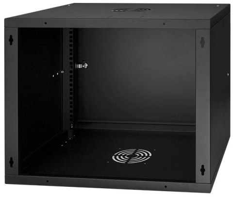 Szafa RACK 19'' 9U 600x450mm CZARNA Drzwi stalowe SPACETRONIK