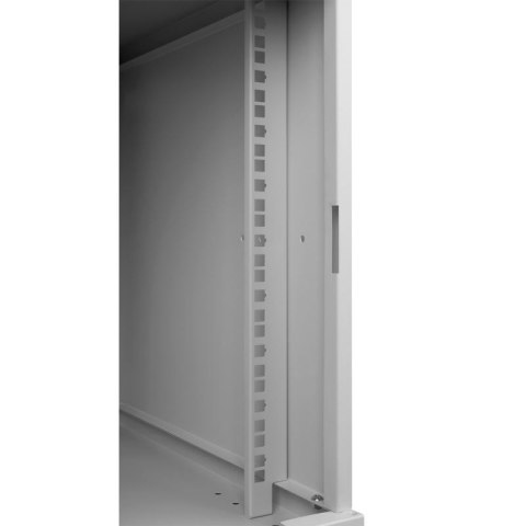 Szafa RACK 19'' 9U 600x450mm SZARA Szklane drzwi SPACETRONIK