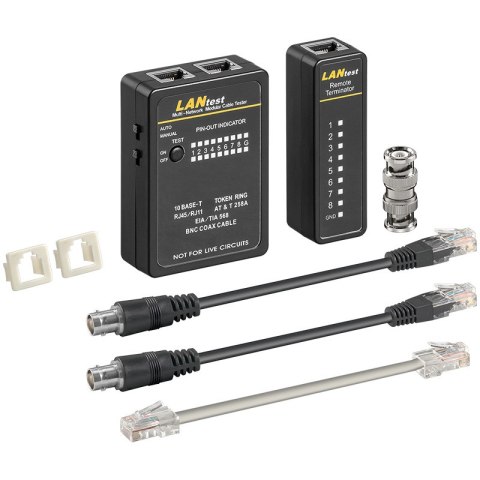 Tester okablowania TP III BNC LAN ISDN Goobay