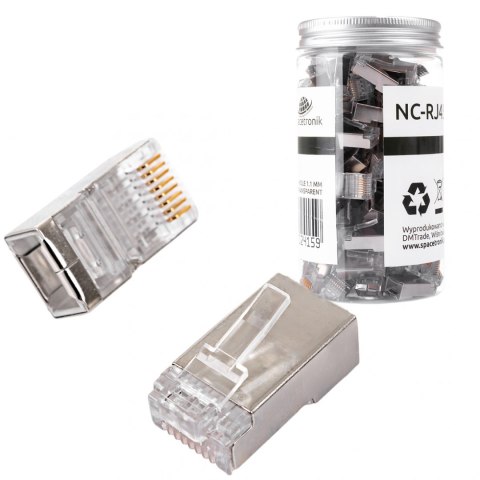 Wtyk RJ45 kat. 6 FTP NC-RJ456FT-11 100szt SPACETRONIK