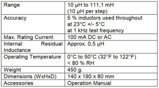 Dekada indukc. z przeł. przesuwnymi PeakTech 3290 PEAKTECH