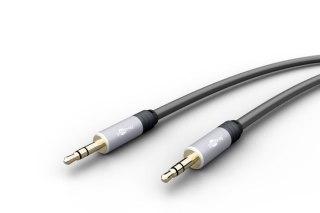 Kabel XLR gniazdo - wtyk (3-pin) Goobay 2m szary