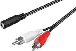 Kabel audio gn. jack 3.5mm - 2x RCA Goobay 1.4m Goobay