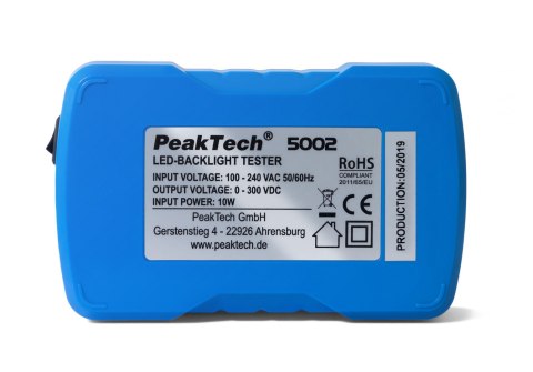 Tester LED i podświetlenia 0 do 300V PeakTech 5002 PEAKTECH