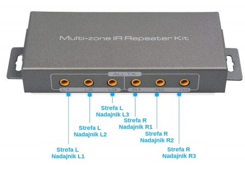 Przedłużacz pilota IR Repeater Multi-zone SP-IR36 SPACETRONIK