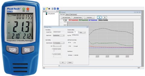 Rejestrator Temperatury Wilgotności PeakTech 5180 PEAKTECH