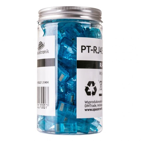 Wtyk RJ45 przelotowy kat.6 UTP PT-RJ456UB-1 100szt SPACETRONIK