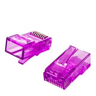 Wtyk RJ45 przelotowy kat 6 UTP PT-RJ456UP-1 100szt SPACETRONIK