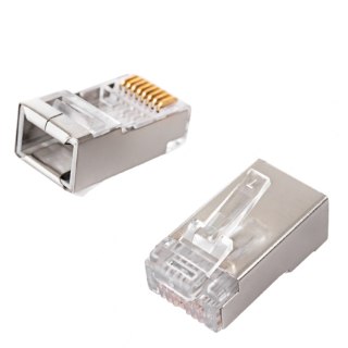 Wtyk RJ45 przelotowy kat6 FTP PT-RJ456FT-12 100szt SPACETRONIK