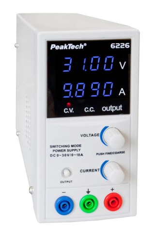 Zasilacz laboratoryjny 30V 10A PeakTech 6226 PEAKTECH