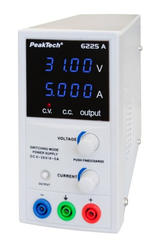 Zasilacz laboratoryjny 30V 5A PeakTech 6225A PEAKTECH